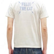 Load image into Gallery viewer, TOYS McCOY Men's Felix the Cat Short-Sleeve Graphic T-Shirt, Garment-Dyed Loopwheel Tubular Tee, Made in Japan (TMC2603 011 Aged Off White)
