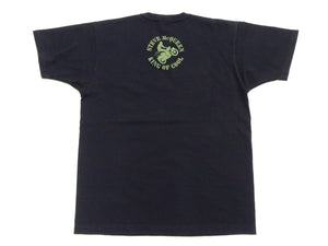 TOYS McCOY Men's Short-Sleeve Steve McQueen Graphic T-Shirt, Tubular Knit Jersey, One-Wash, Made in Japan (TMC2605 030 Black)