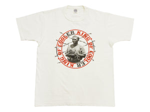 TOYS McCOY Men's Short-Sleeve Steve McQueen Graphic T-Shirt, Tubular Knit Jersey, One-Wash, Made in Japan (TMC2605 011 Soft Off-White)