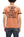 TOYS McCOY Men's 30th Anniversary Graphic Ringer T-Shirt, Heavyweight 100% Cotton Tubular Jersey Tee with No Side Seams, Unwashed, Made in Japan (TMC2609 Muted Carrot with Black Trim)