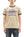TOYS McCOY Men's 30th Anniversary Graphic Ringer T-Shirt, Heavyweight 100% Cotton Tubular Jersey Tee with No Side Seams, Unwashed, Made in Japan (TMC2609 Muted Beige with Black Trim)