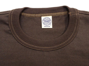 TOYS McCOY Men's Plain Short Sleeve Pocket T-Shirt - Steve McQueen Inspired, Tubular Knit Jersey, Unwashed, Made in Japan (TMC2615 021 Muted Charcoal)