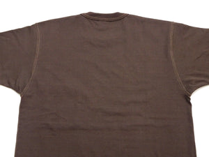 TOYS McCOY Men's Plain Short Sleeve Pocket T-Shirt - Steve McQueen Inspired, Tubular Knit Jersey, Unwashed, Made in Japan (TMC2615 021 Muted Charcoal)
