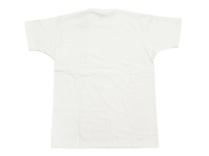 TOYS McCOY Men's Plain Short Sleeve Pocket T-Shirt - Steve McQueen Inspired, Tubular Knit Jersey, Unwashed, Made in Japan (TMC2615 011 Soft Off-White)