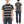 TOYS McCOY Men's Steve McQueen Inspired Multi-Border Striped Short Sleeve Crew Neck T-Shirt - Garment-Dyed Cotton Jersey - Made in Japan (TMC2616 041 Ivory x Black)