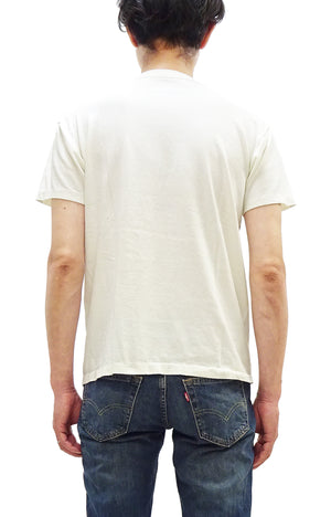 TOYS McCOY Men's Taxi Driver "U.S. Marines" Graphic Short Sleeve T-Shirt - Garment-Dyed Circular-Knit Tubular Tee - Made in Japan (TMC2624 011 Off-White)
