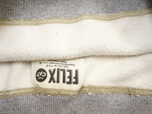TOYS McCOY Men's Felix the Cat Vintage-Inspired Sweatshirt, 14.8 oz. Extra Heavyweight 100% Cotton Brushed-Back Fleece, Tubular Body, Double-V Inserts, Unwashed, Made in Japan (TMC2643 021 Ash Gray)