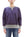 TOYS McCOY Men's Plain Two-Tone Crew Neck Sweatshirt, 14.8 oz. Extra-Heavyweight Brushed-Back Cotton, Tubular Body, Unwashed, Made in Japan (TMC2670 120 Purplish Blue / Gray)