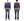 TOYS McCOY Men's Plain Two-Tone Crew Neck Sweatshirt, 14.8 oz. Extra-Heavyweight Brushed-Back Cotton, Tubular Body, Unwashed, Made in Japan (TMC2670 120 Purplish Blue / Gray)