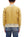 TOYS McCOY Men's Plain Two-Tone Crew Neck Sweatshirt, 14.8 oz. Extra-Heavyweight Brushed-Back Cotton, Tubular Body, Unwashed, Made in Japan (TMC2670 061 Mustard / Beige)