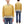 TOYS McCOY Men's Plain Two-Tone Crew Neck Sweatshirt, 14.8 oz. Extra-Heavyweight Brushed-Back Cotton, Tubular Body, Unwashed, Made in Japan (TMC2670 061 Mustard / Beige)