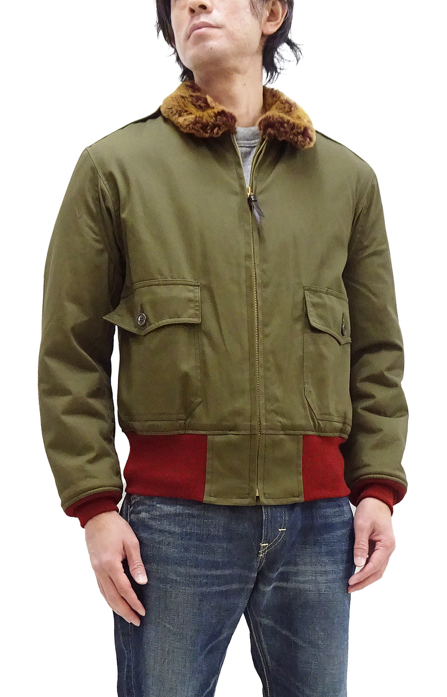 TOYS McCOY Jacket Men's Reproduction Of USAAF B-10 Flight Jacket ...