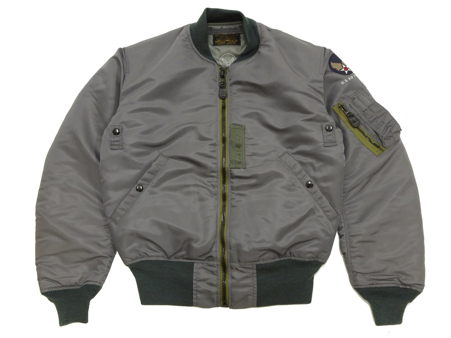 TOYS McCOY MA-1 Flight Jacket Men's Reproduction of Albert Turner MA1 Bomber Jacket TMJ2432 Sage-Gray