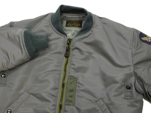 TOYS McCOY MA-1 Flight Jacket Men's Reproduction of Albert Turner MA1 Bomber Jacket TMJ2432 Sage-Gray