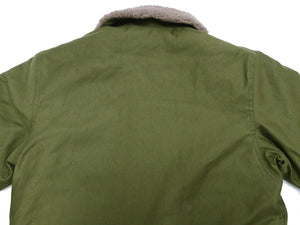 TOYS McCOY Jacket Men's Reproduction of US Navy N-1 Deck Jacket N1 Olive TMJ2436