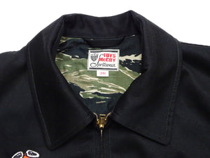 TOYS McCOY Snoopy Embroidered Jacket Men's Casual Vietnam Tour Jacket Style Souvenir Jacket TMJ2504 Black