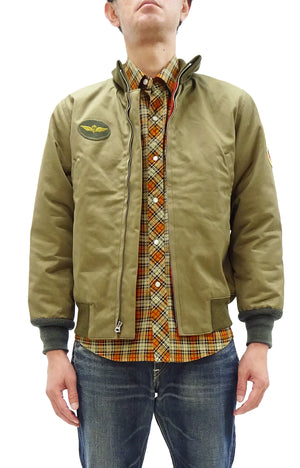 TOYS McCOY Men's Taxi Driver Tanker Jacket TMJ2515 Khaki - Official Licensed Travis Bickle Movie Costume Revival