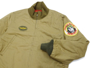 TOYS McCOY Men's Taxi Driver Tanker Jacket TMJ2515 Khaki - Official Licensed Travis Bickle Movie Costume Revival