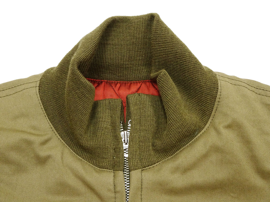 TOYS McCOY Men's Taxi Driver Tanker Jacket TMJ2515 Khaki - Official Licensed Travis Bickle Movie Costume Revival