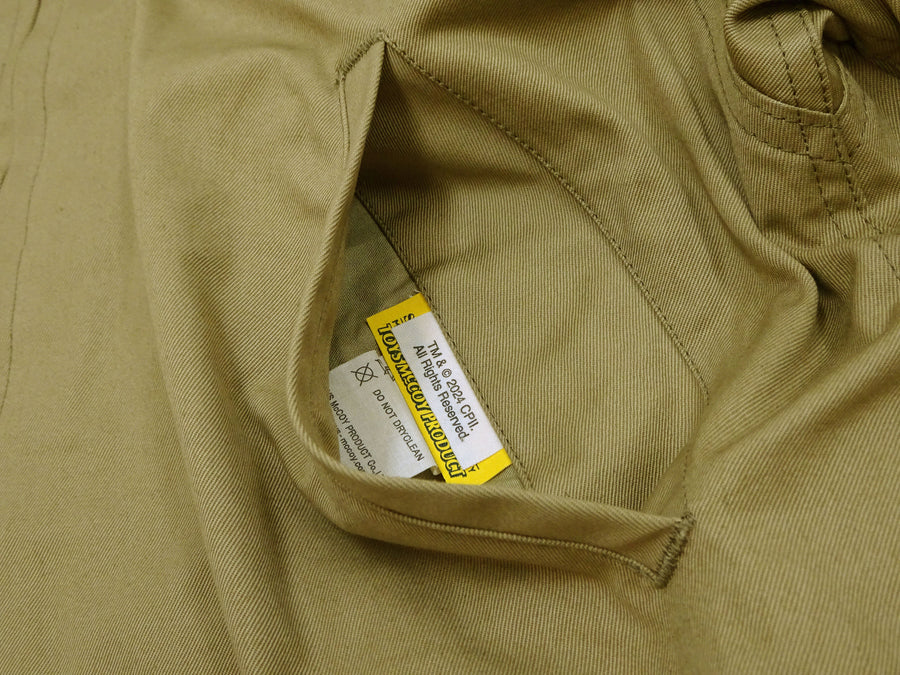 TOYS McCOY Men's Taxi Driver Tanker Jacket TMJ2515 Khaki - Official Licensed Travis Bickle Movie Costume Revival