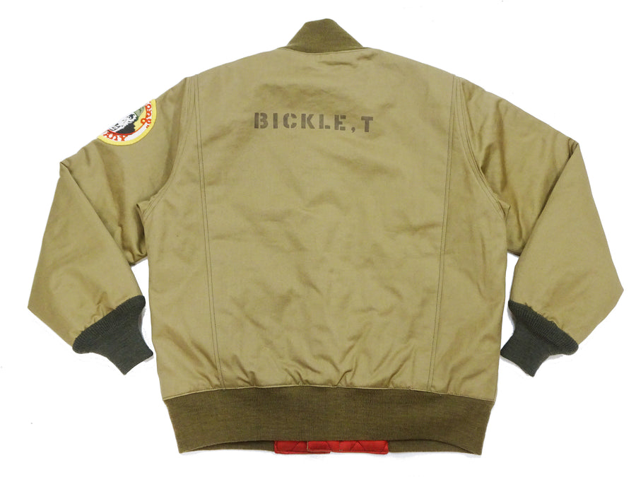 TOYS McCOY Men's Taxi Driver Tanker Jacket TMJ2515 Khaki - Official Licensed Travis Bickle Movie Costume Revival