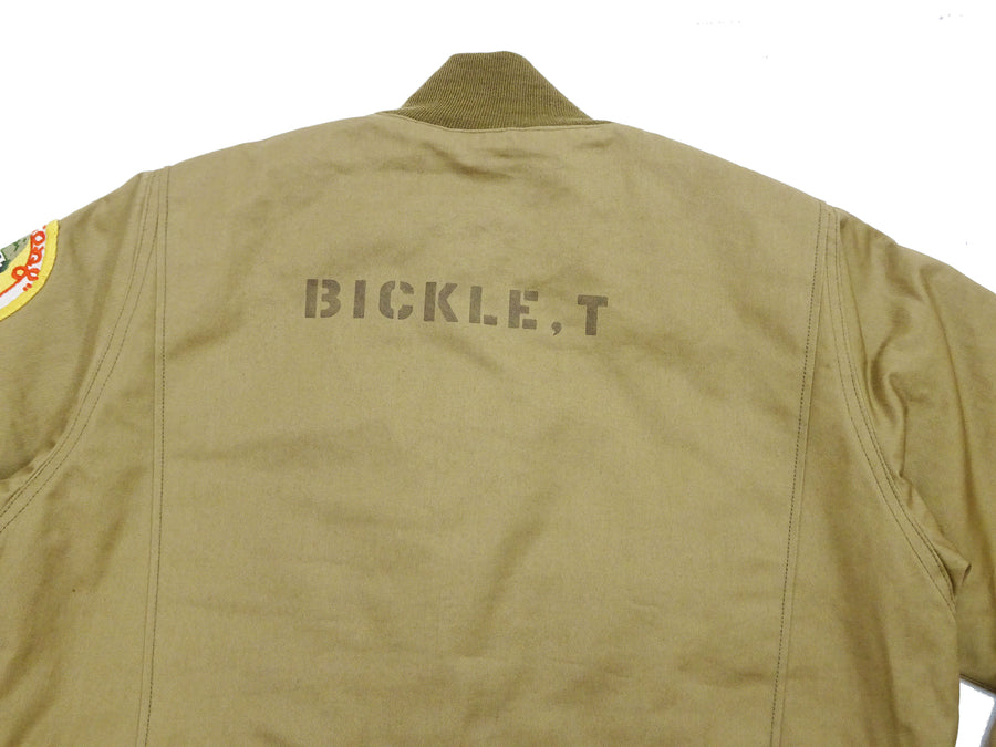 TOYS McCOY Men's Taxi Driver Tanker Jacket TMJ2515 Khaki - Official Licensed Travis Bickle Movie Costume Revival