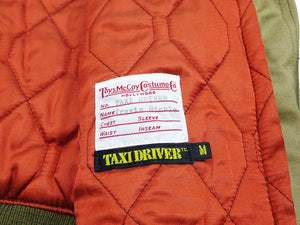 TOYS McCOY Men's Taxi Driver Tanker Jacket TMJ2515 Khaki - Official Licensed Travis Bickle Movie Costume Revival