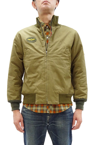 TOYS McCOY Men's Taxi Driver Tanker Jacket TMJ2515 Khaki - Official Licensed Travis Bickle Movie Costume Revival