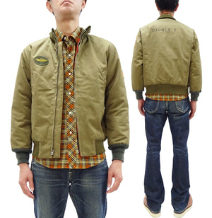 TOYS McCOY Men's Taxi Driver Tanker Jacket TMJ2515 Khaki - Official Licensed Travis Bickle Movie Costume Revival