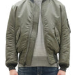 Load image into Gallery viewer, TOYS McCOY Men&#39;s Steve McQueen MA-1 Flight Jacket - MIL-J-8279E MA1 E-Type Bomber Jacket Reproduction - Made in Japan (TMJ2519 161 Sage)
