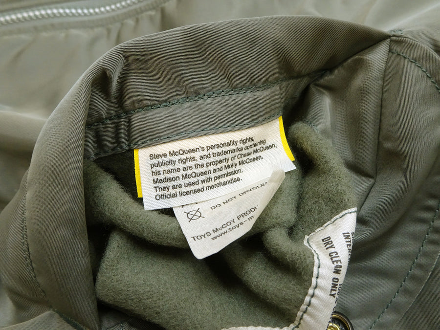 TOYS McCOY Men's Steve McQueen MA-1 Flight Jacket - MIL-J-8279E MA1 E-Type Bomber Jacket Reproduction - Made in Japan (TMJ2519 161 Sage)