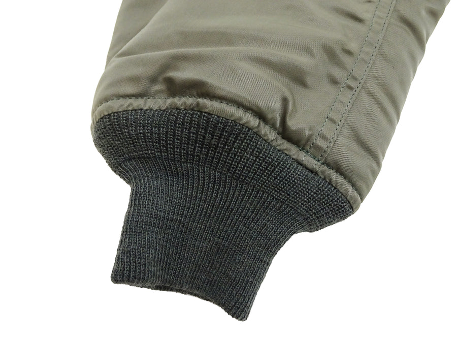 TOYS McCOY Men's Steve McQueen MA-1 Flight Jacket - MIL-J-8279E MA1 E-Type Bomber Jacket Reproduction - Made in Japan (TMJ2519 161 Sage)