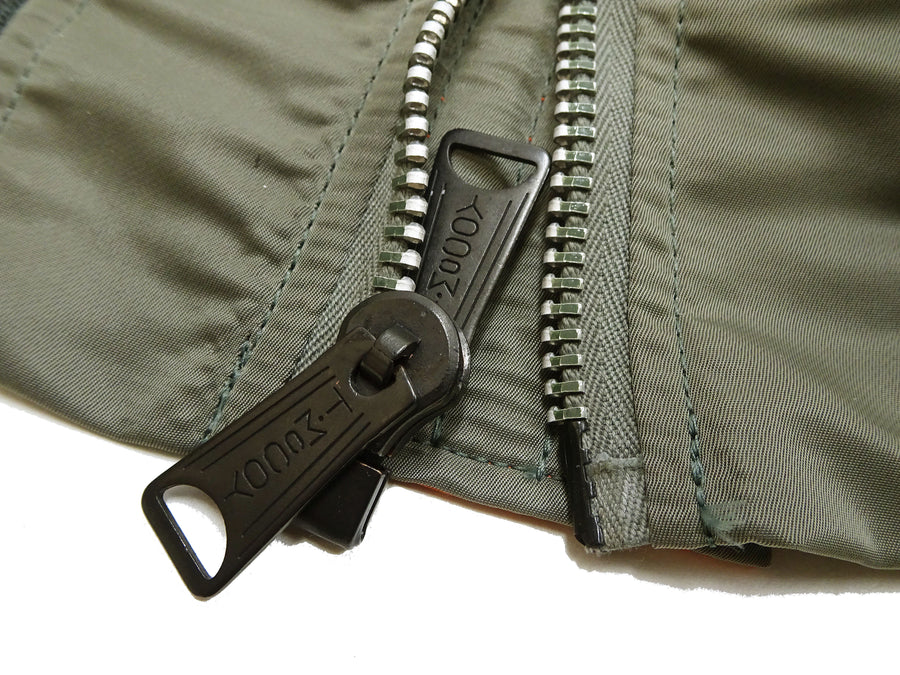 TOYS McCOY Men's Steve McQueen MA-1 Flight Jacket - MIL-J-8279E MA1 E-Type Bomber Jacket Reproduction - Made in Japan (TMJ2519 161 Sage)