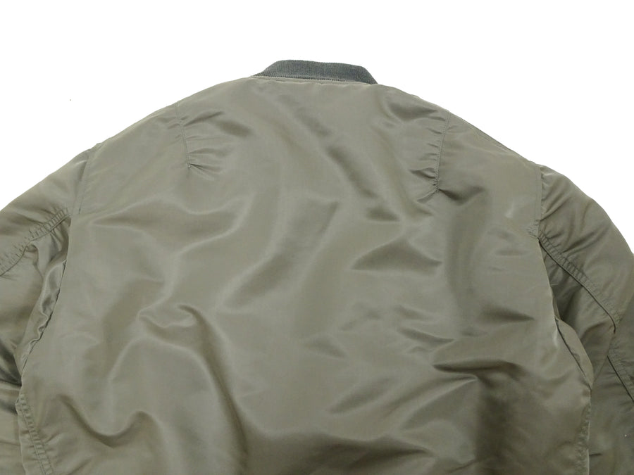 TOYS McCOY Men's Steve McQueen MA-1 Flight Jacket - MIL-J-8279E MA1 E-Type Bomber Jacket Reproduction - Made in Japan (TMJ2519 161 Sage)