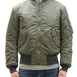 Load image into Gallery viewer, TOYS McCOY Men&#39;s Steve McQueen MA-1 Flight Jacket - MIL-J-8279E MA1 E-Type Bomber Jacket Reproduction - Made in Japan (TMJ2519 161 Sage)
