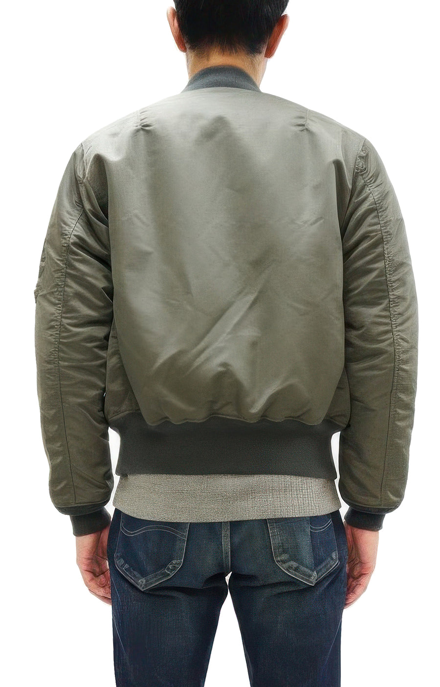 TOYS McCOY Men's Steve McQueen MA-1 Flight Jacket - MIL-J-8279E MA1 E-Type Bomber Jacket Reproduction - Made in Japan (TMJ2519 161 Sage)