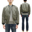 Load image into Gallery viewer, TOYS McCOY Men&#39;s Steve McQueen MA-1 Flight Jacket - MIL-J-8279E MA1 E-Type Bomber Jacket Reproduction - Made in Japan (TMJ2519 161 Sage)
