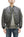 TOYS McCOY Men's MA-1 Flight Jacket - Albert Turner Reproduction, Sage Gray Nylon Bomber Jacket, Made in Japan TMJ2533
