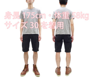TOYS McCOY Cargo Shorts Men's Classic U.S. Army Fatigue-Inspired Casual Short Pants TMP1802 030 Black