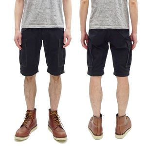 TOYS McCOY Cargo Shorts Men's Classic U.S. Army Fatigue-Inspired Casual Short Pants TMP1802 030 Black