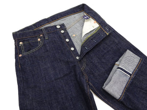 TOYS McCOY Jeans TMP2304 Men's Classic Relaxed Straight Fit One-Washed 13.5 oz. Deep Indigo Denim Pants Lot 675XX