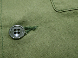 TOYS McCOY Utility Shirt Men's Custom Patched Printed Long Sleeve Button Up Shirt TMS2303 160 Olive