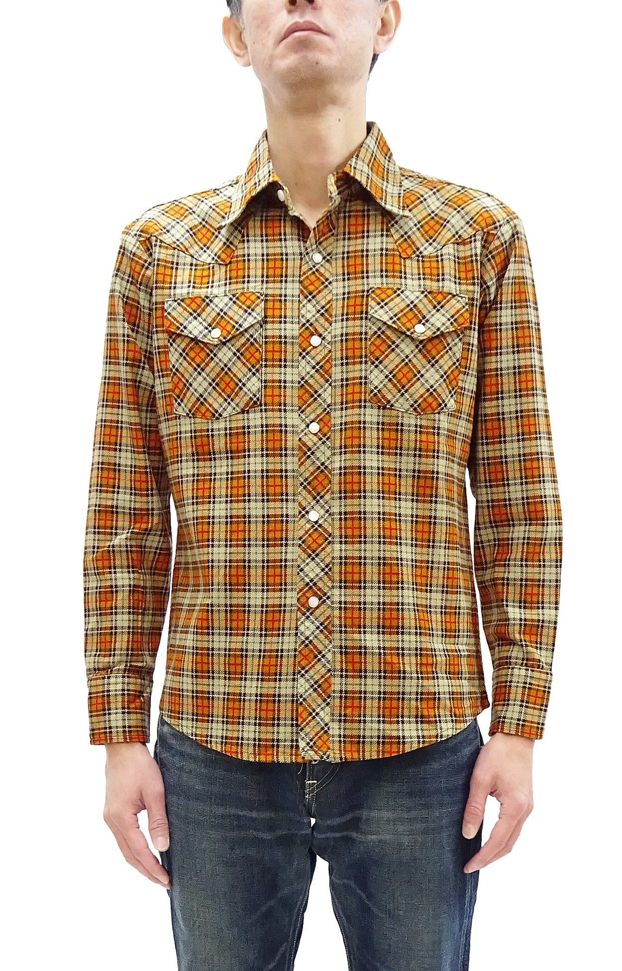 REAL McCOY チェック柄シャツ サイズ15　タクシードライバー TOYS McCOY Taxi Driver Shirt Men's Long Sleeve Plaid Western Snap