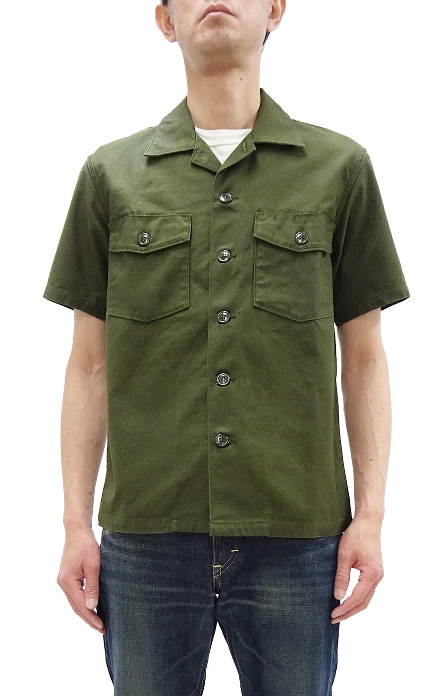 TOYS McCOY Men's Short-Sleeve Shirt - Reproduction of the U.S. Army OG RODEO-JAPAN Pine-Avenue Clothes shop TOYS McCOY Men's Short-Sleeve Shirt - Reproduction of the U.S. Army OG RODEO-JAPAN Pine-Avenue Clothes shop
