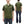 TOYS McCOY Men's Short-Sleeve Shirt - Reproduction of the U.S. Army OG-107 Utility Shirt (Modified Short-Sleeve Version) TMS2505 Olive