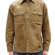 Load image into Gallery viewer, TOYS McCOY Men&#39;s Long-Sleeve Solid-Color Work Shirt - Vintage-Inspired Heavyweight Cotton Herringbone Twill (HBT), Made in Japan (TMS2508 041 Khaki Brown)
