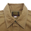 Load image into Gallery viewer, TOYS McCOY Men&#39;s Long-Sleeve Solid-Color Work Shirt - Vintage-Inspired Heavyweight Cotton Herringbone Twill (HBT), Made in Japan (TMS2508 041 Khaki Brown)

