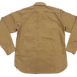 Load image into Gallery viewer, TOYS McCOY Men&#39;s Long-Sleeve Solid-Color Work Shirt - Vintage-Inspired Heavyweight Cotton Herringbone Twill (HBT), Made in Japan (TMS2508 041 Khaki Brown)
