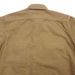 Load image into Gallery viewer, TOYS McCOY Men&#39;s Long-Sleeve Solid-Color Work Shirt - Vintage-Inspired Heavyweight Cotton Herringbone Twill (HBT), Made in Japan (TMS2508 041 Khaki Brown)
