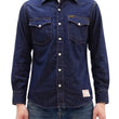 Load image into Gallery viewer, TOYS McCOY Men's Long Sleeve Denim Western Shirt, Steve McQueen "Nevada Smith" Inspired, 8 oz One-Wash Deep Indigo, Snap-Front, Made in Japan (TMS2601)
